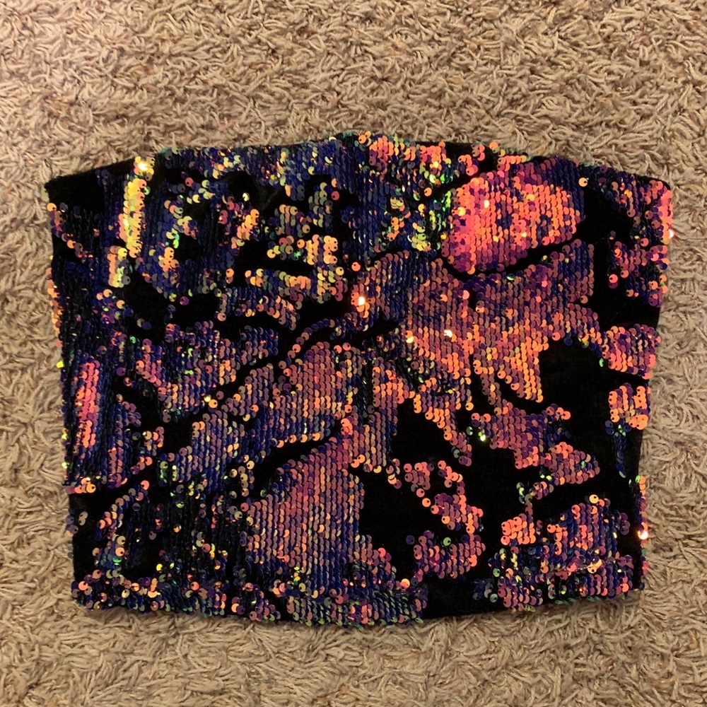 Urban outfitters sequin tube top